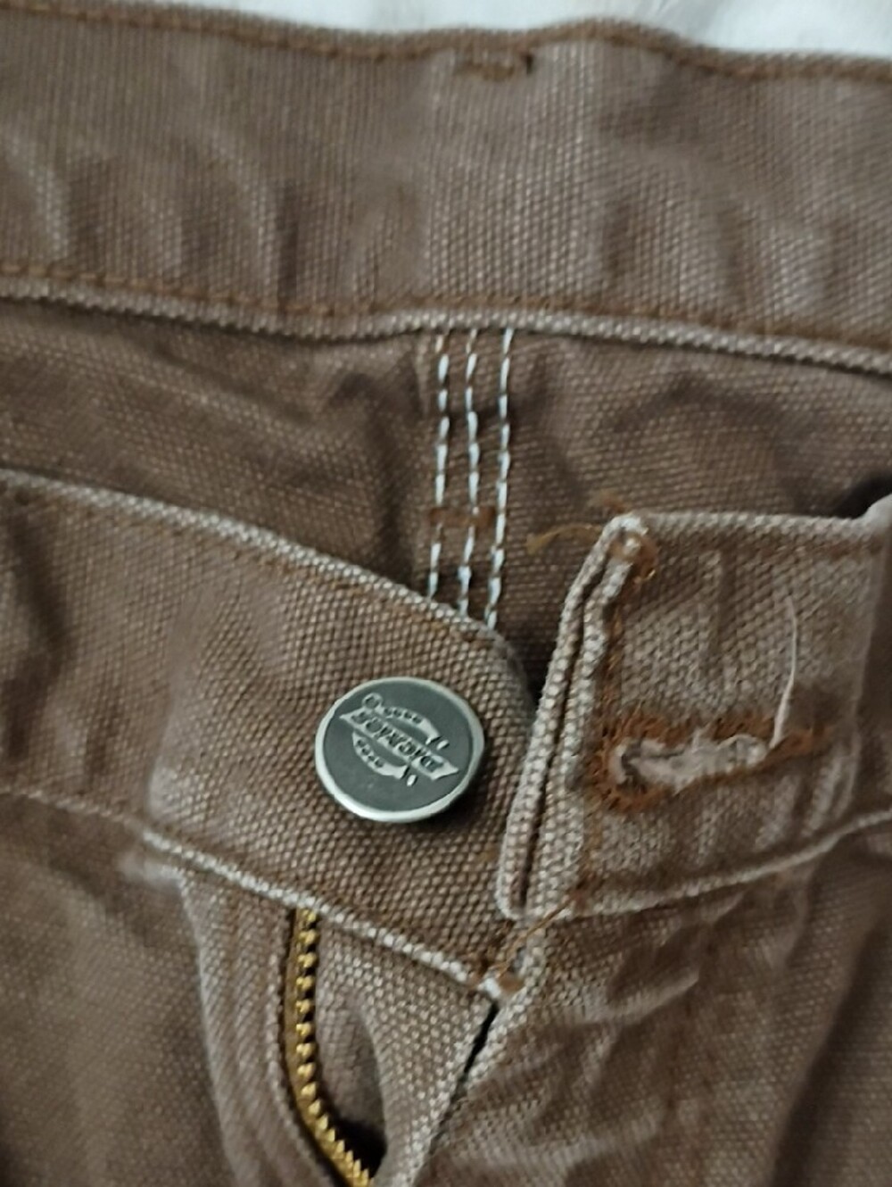 Dickies Men’s Brown Cargo Work Pants - Classic Utility Trousers - Picture 4 of 5